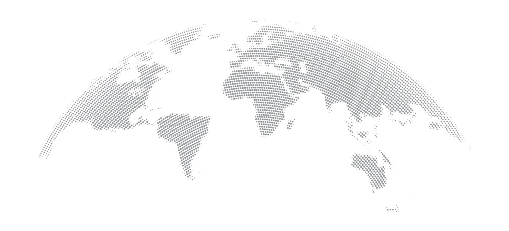 Weltkarte mit Europa, der MENA-Region und dem GCC